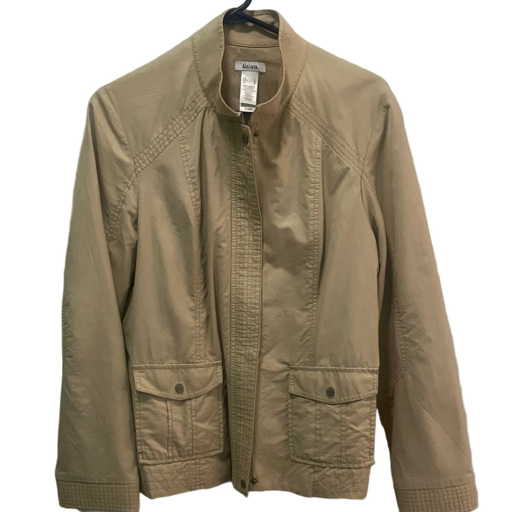 Liz & Co. Tan Jacket Lightweight | EUC | Sz L